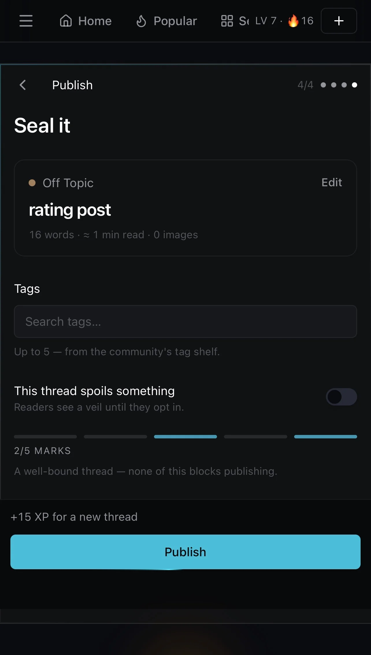 Image 1 of 1 attached to "rating post"