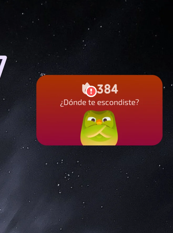 Image 1 of 1 attached to "Duolingo streak (Extremely off topic lol)"