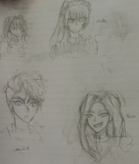 Image 1 of 3 attached to "Some Manhwa Doodle's I've Done"