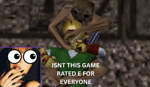 Image 3 of 5 attached to "I made auntie play Zelda and def didnt traumatize her :D"