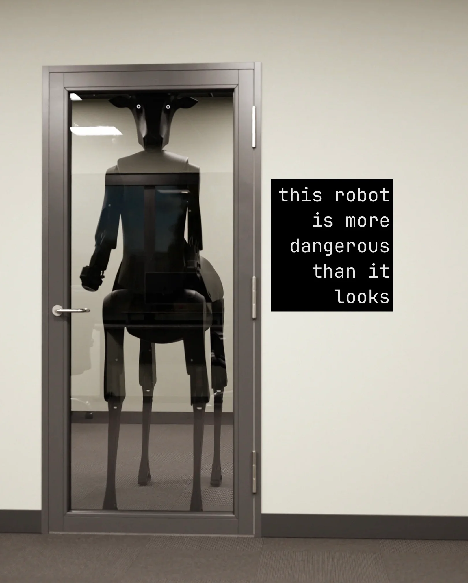 Image 1 of 4 attached to "Centaur robot that's freaking everyone out???"